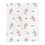 Személyre szabott takaró névvel – Nyuszik