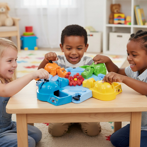 eng pl quot Hungry Hippos quot arcade game 18494 2.jpg Hungry Hippos – společenská hra 4 – obrázek 3