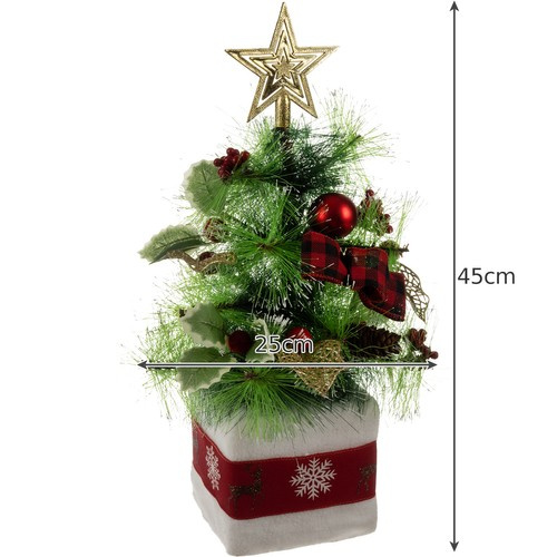 eng pl Christmas tree 45cm Ruhhy 22591 16987 10.jpg Ozdobený vianočný stromček,cm obrázok 4