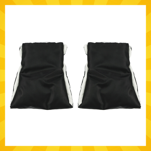 eng pl Double stroller muffs black Kruzzel 25814 18697 4.jpg Rukavice do kočárku, černé - obrázek 4