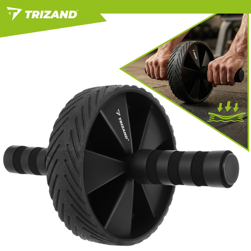 eng pl TRIZAND Abdominal Exercise Wheel 18892 6.jpg Kolo za vadbo trebušnih mišic + podloga za kolena - slika 9
