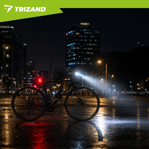 eng pl 1300lm LED bike light Trizand rear light 19107 16.jpg Kolesarski komplet luči – sprednja LED 1300 lm + zadnja luč, + powerbank funkcija, IP65 - slika 6