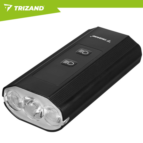 eng pl 1300lm LED bike light Trizand rear light 19107 5.jpg Kolesarski komplet luči – sprednja LED 1300 lm + zadnja luč, + powerbank funkcija, IP65 - slika 17