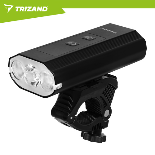 eng pl 1300lm LED bike light Trizand rear light 19107 8.jpg Kolesarski komplet luči – sprednja LED 1300 lm + zadnja luč, + powerbank funkcija, IP65 - slika 14