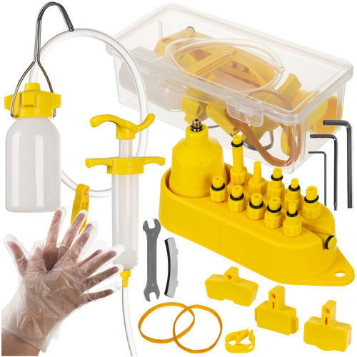 eng pl Brake bleeding kit 25242 18066 17.jpg Set za odzračevanje hidravličnih kolesarskih zavor v kovčku - za Shimano/Tektro, 29-delni komplet