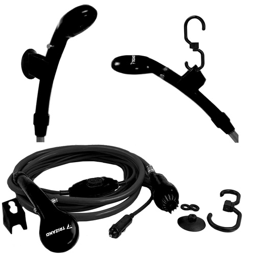 eng pl Portable camping shower 13800 7.jpg Prenosni tuš za kampiranje - 12V (avto vtičnica) - nastavljiv curek + vreča - slika 4