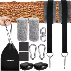 eng pl Trizand 23597 Hammock Swing Attachment Kit 17425 14 Komplet za pritrditev gugalnice/vizeče mreže – univerzalen, do 150 kg, z vrečko