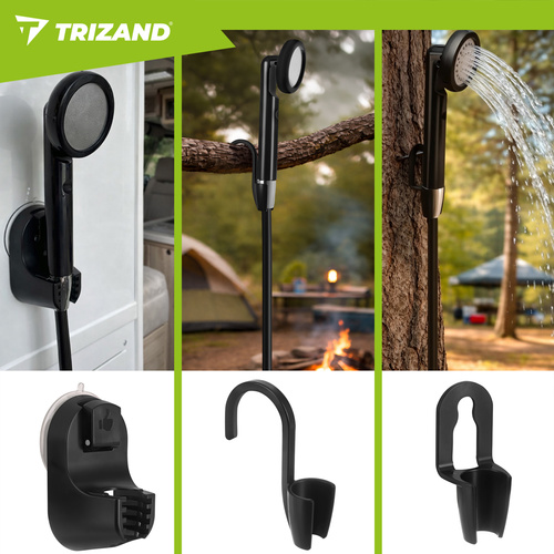 eng pl Trizand travel shower 8 2x6 8x2 18cm 18934 13.jpg Prenosni tuš za kampiranje - brezžični USB z baterijo 2200 mAh + torbica - slika 9