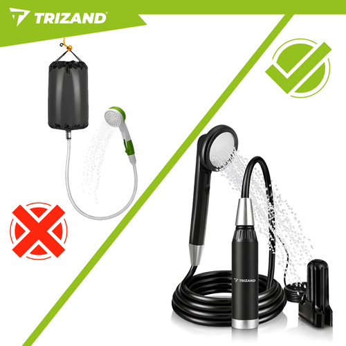 eng pl Trizand travel shower 8 2x6 8x2 18cm 18934 14.jpg Prenosni tuš za kampiranje - brezžični USB z baterijo 2200 mAh + torbica - slika 10