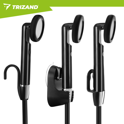 eng pl Trizand travel shower 8 2x6 8x2 18cm 18934 5.jpg Prenosni tuš za kampiranje - brezžični USB z baterijo 2200 mAh + torbica - slika 17