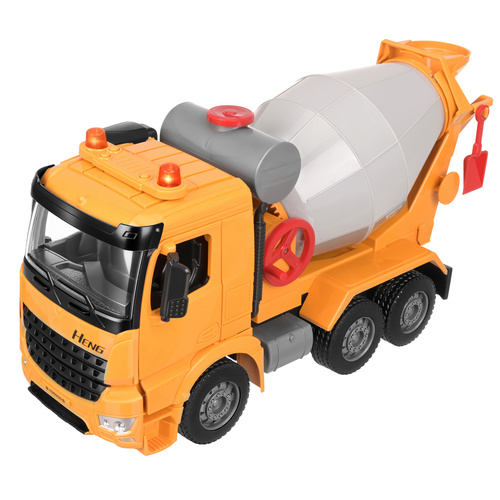 eng pl Children 39 s car concrete mixer 19483 2.jpg Otroško vozilo - betonski mešalec z lučmi in zvoki, 38,5 cm - slika 2