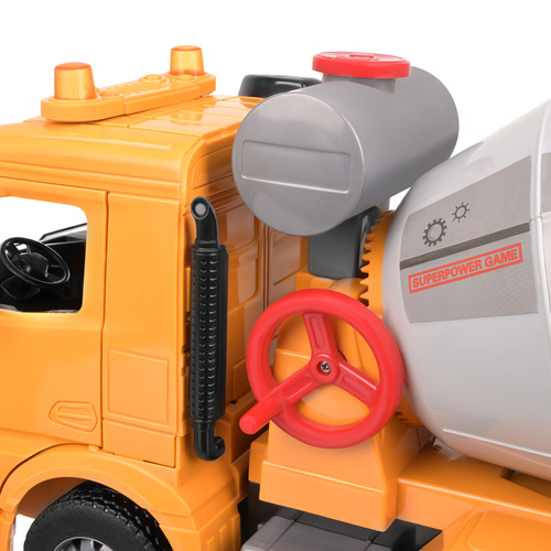 eng pl Children 39 s car concrete mixer 19483 9.jpg Otroško vozilo - betonski mešalec z lučmi in zvoki, 38,5 cm - slika 15