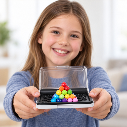 eng pl Logical game puzzle 19469 9 Logična igra IQ Pyramid - Barvni blokci z igralno ploščo in pokrovom - slika 5