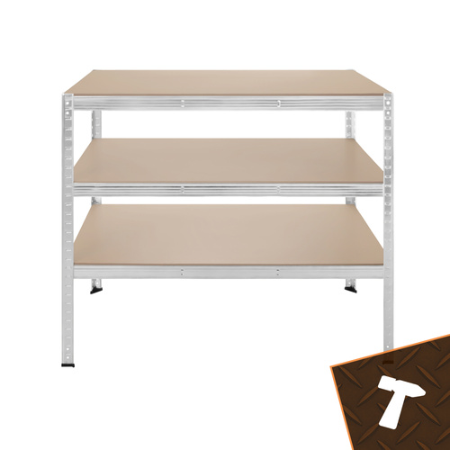 18828 12 Kovový skladovací regál – 5 políc, 180 × 100 × 60 cm, nosnosť do 1000 kg (1 t) – obrázok 11