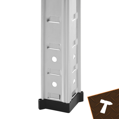 18828 7 Kovový skladovací regál – 5 políc, 180 × 100 × 60 cm, nosnosť do 1000 kg (1 t) – obrázok 6